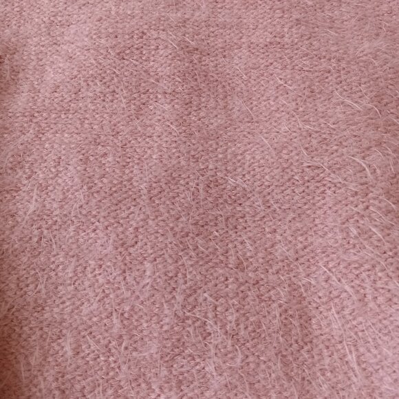 Chelsea & Theodore Pink Eyelash Knit Plus Size Open Front Cardigan Women's XXL - Picture 8 of 12